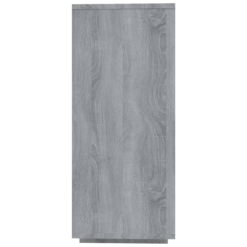 vidaXL Sideboard Grey Sonoma 120x30x75 cm Engineered Wood