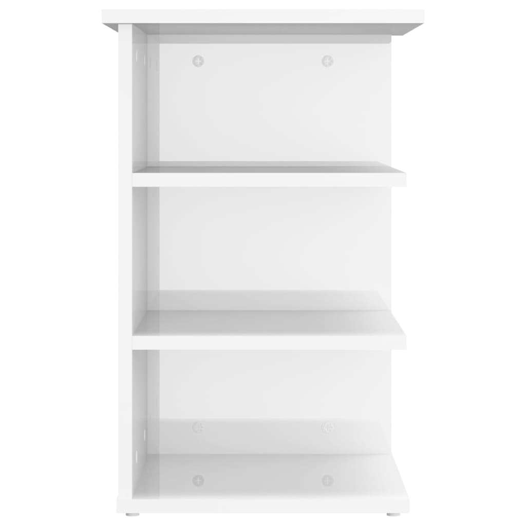 vidaXL Side Cabinet High Gloss White 35x35x55 cm Engineered Wood