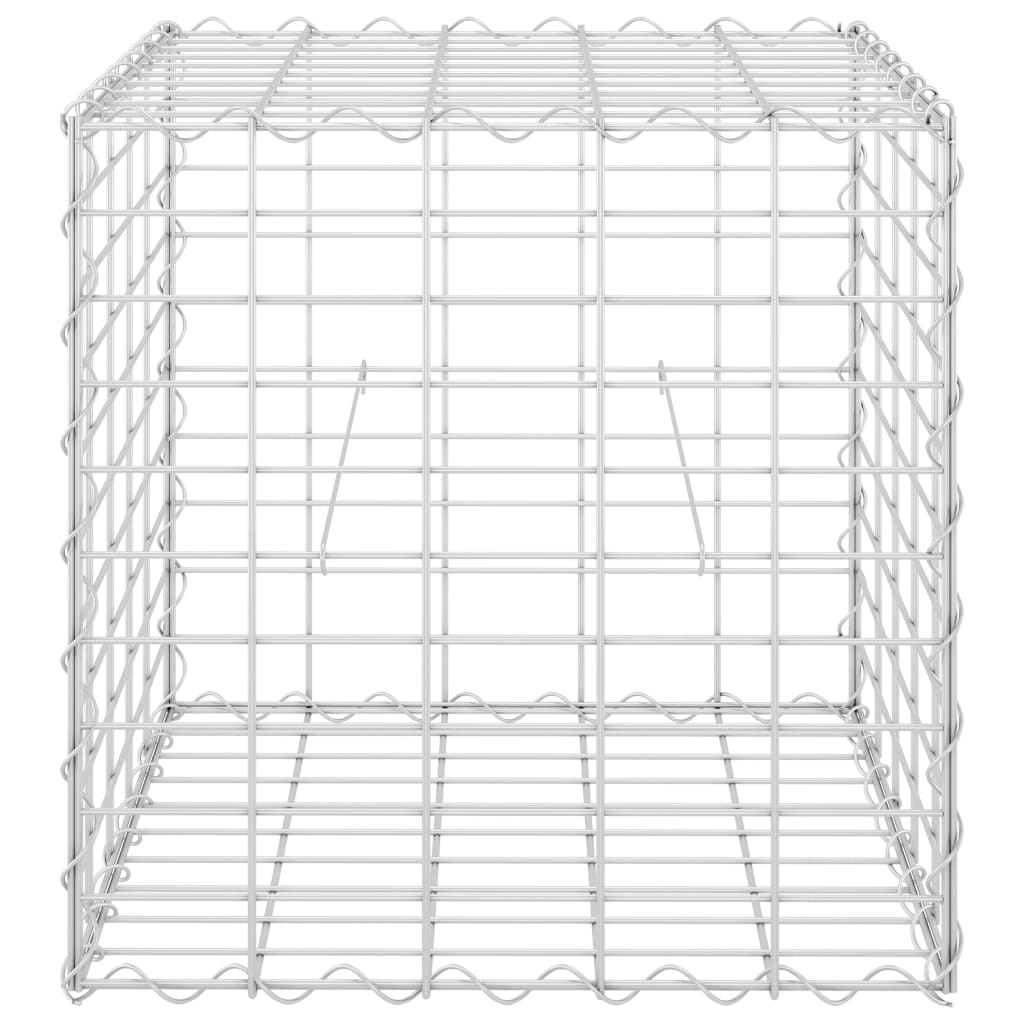 vidaXL Cube Gabion Raised Bed Steel Wire 50x50x50 cm