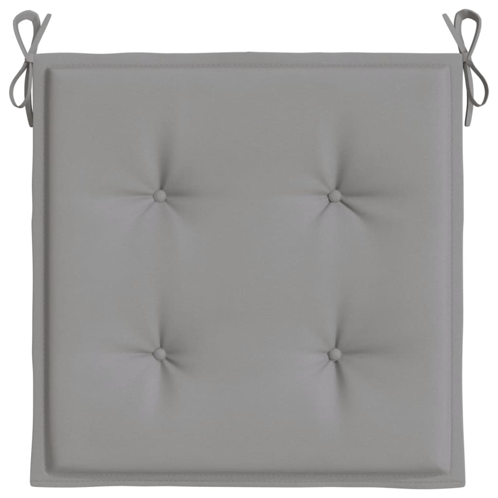 vidaXL Garden Chair Cushions 2 pcs Grey 50x50x3 cm Oxford Fabric