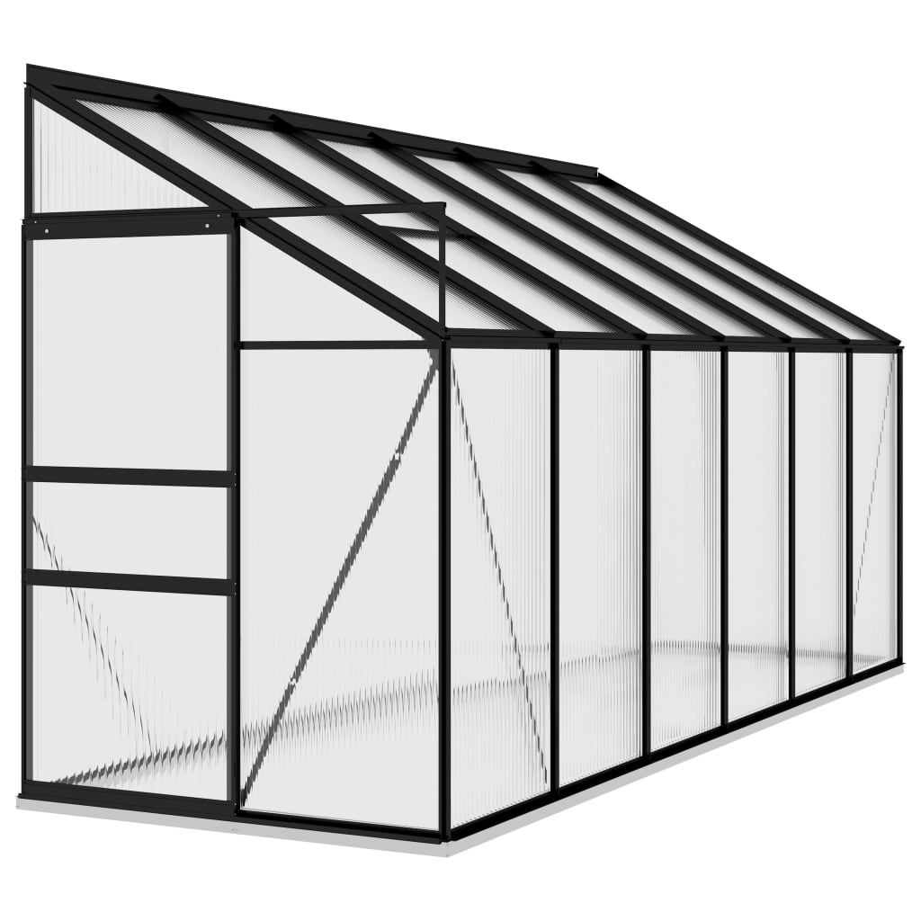 vidaXL Greenhouse Anthracite Aluminium 7.77 m³