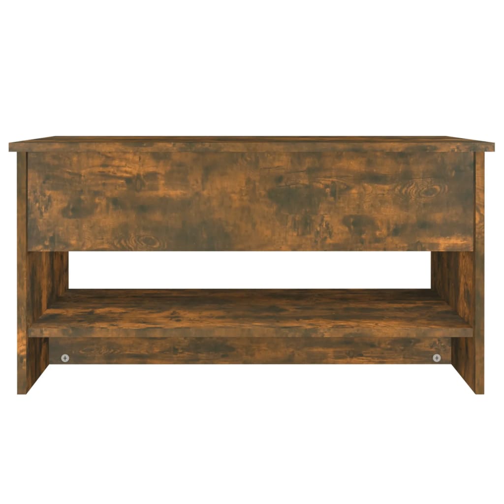 vidaXL Coffee Table Smoked Oak 80x50x40 cm Engineered Wood