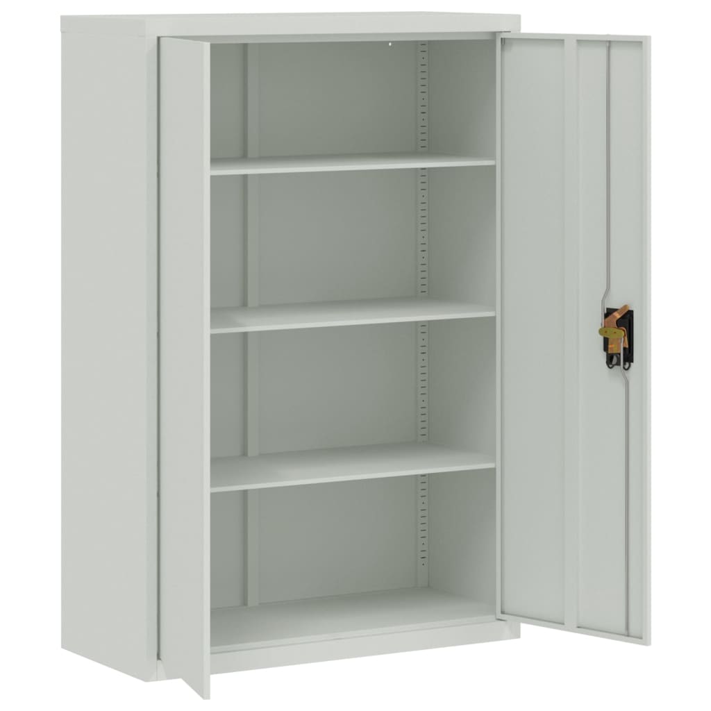 vidaXL Office Cabinet 90x40x140cm Steel Grey