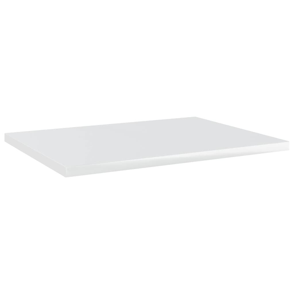 vidaXL Bookshelf Boards 8 pcs High Gloss White 40x30x1.5 cm Engineered Wood