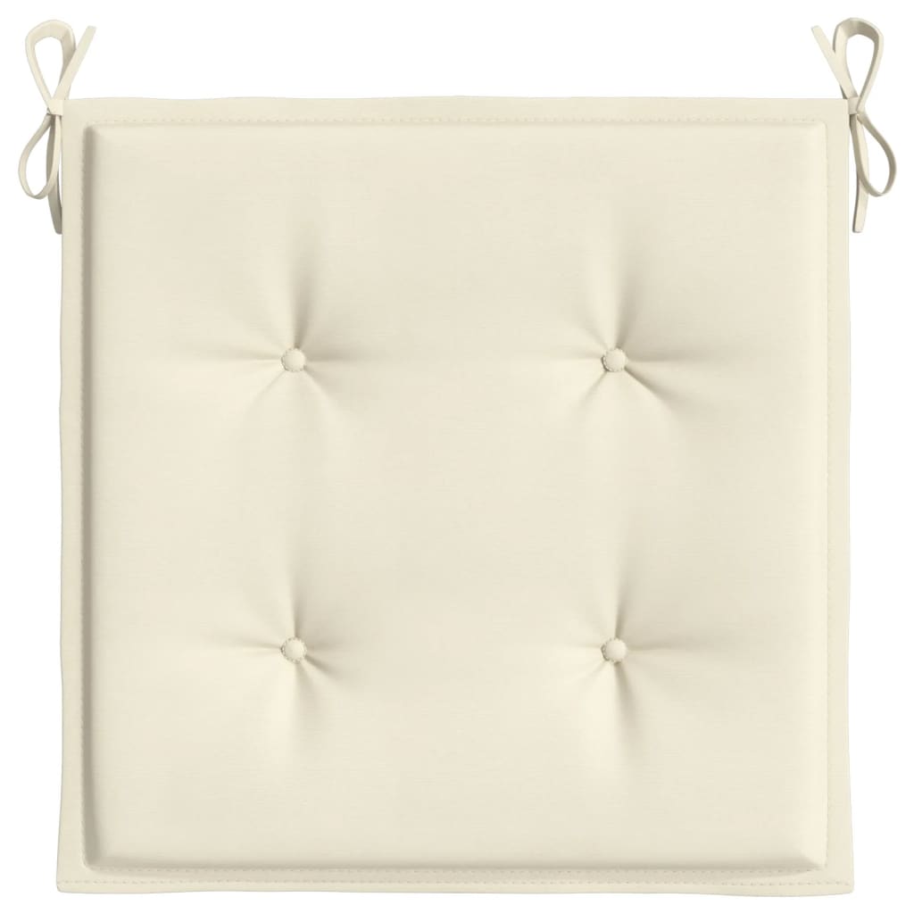 vidaXL Garden Chair Cushions 2 pcs Cream 50x50x3 cm Oxford Fabric
