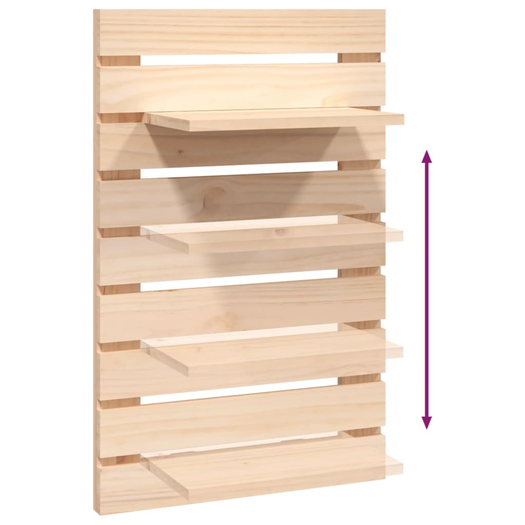 vidaXL Wall-mounted Bedside Shelves 2 pcs Solid Wood Pine