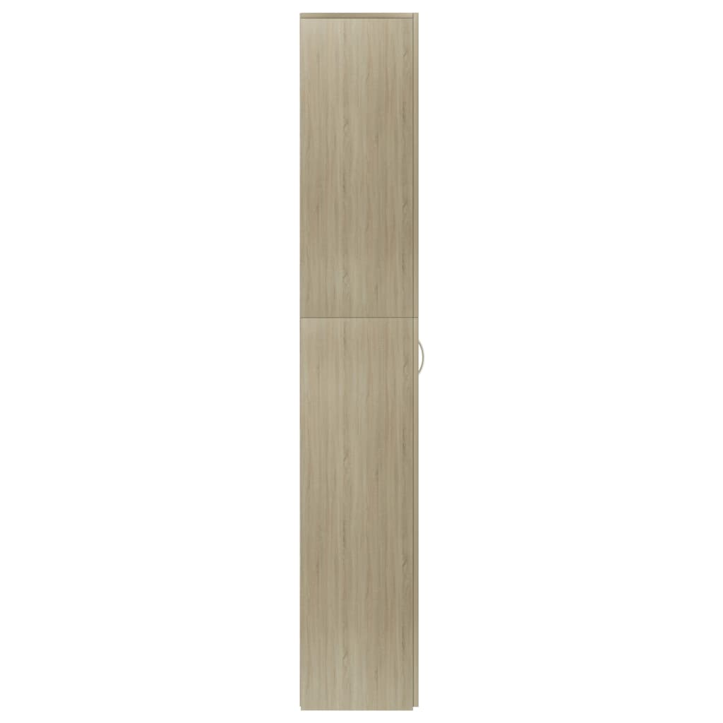 vidaXL Office Cabinet Sonoma Oak 60x32x190 cm Engineered Wood