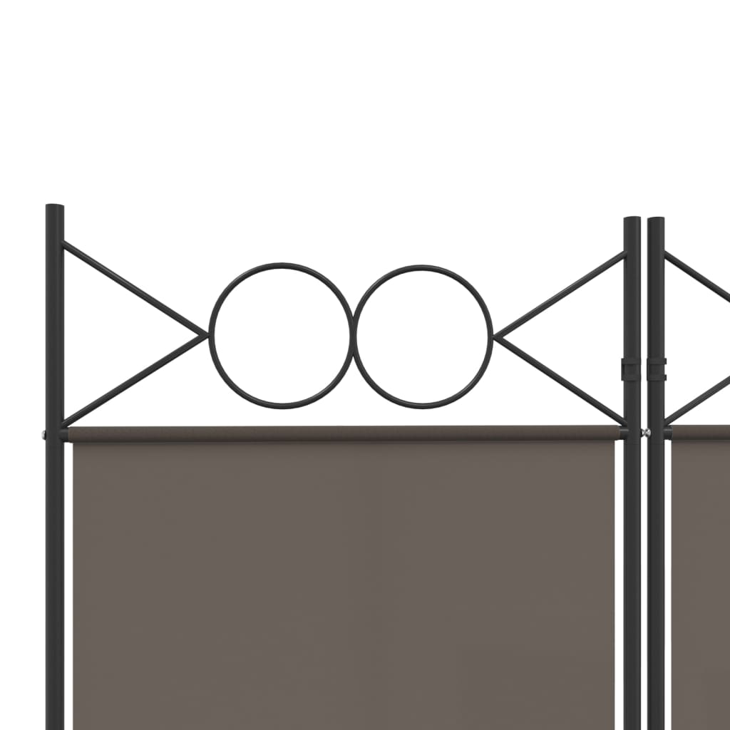 vidaXL 3-Panel Room Divider Anthracite 120x220 cm Fabric