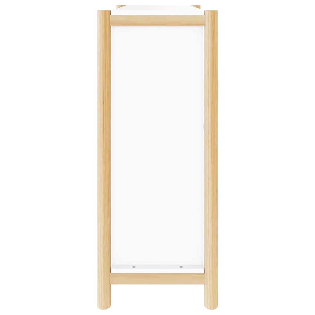 vidaXL Shoe Cabinet White 57.5x33x80 cm Engineered Wood