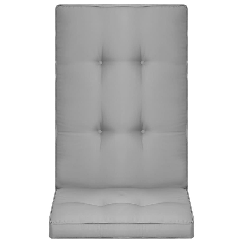 vidaXL Garden Chair Cushions 2 pcs Grey 120x50x5 cm