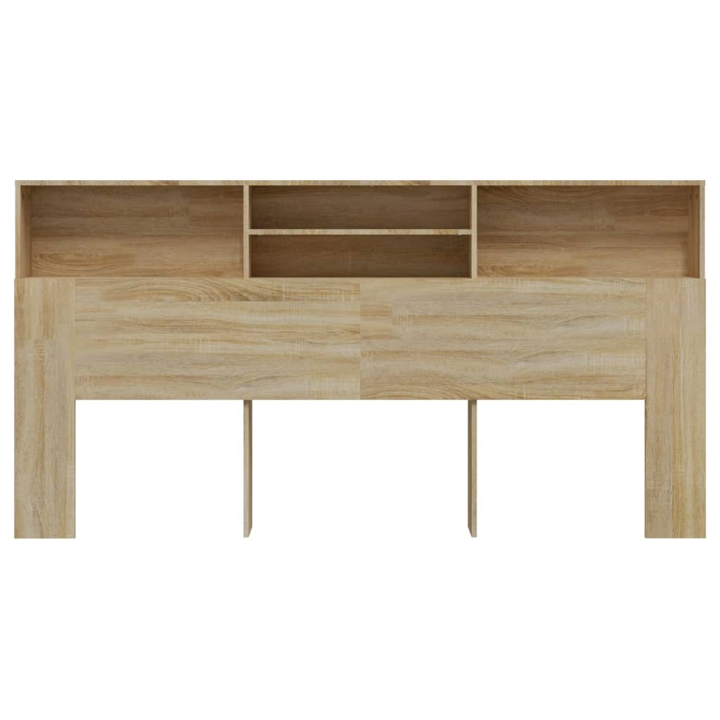 vidaXL Headboard Cabinet Sonoma Oak 200x19x103.5 cm