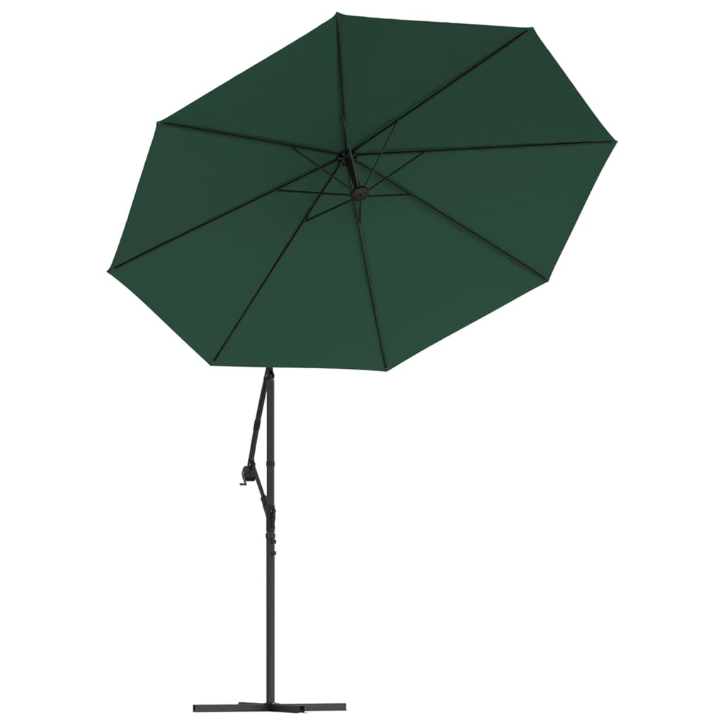 vidaXL Replacement Fabric for Cantilever Umbrella Green 350 cm