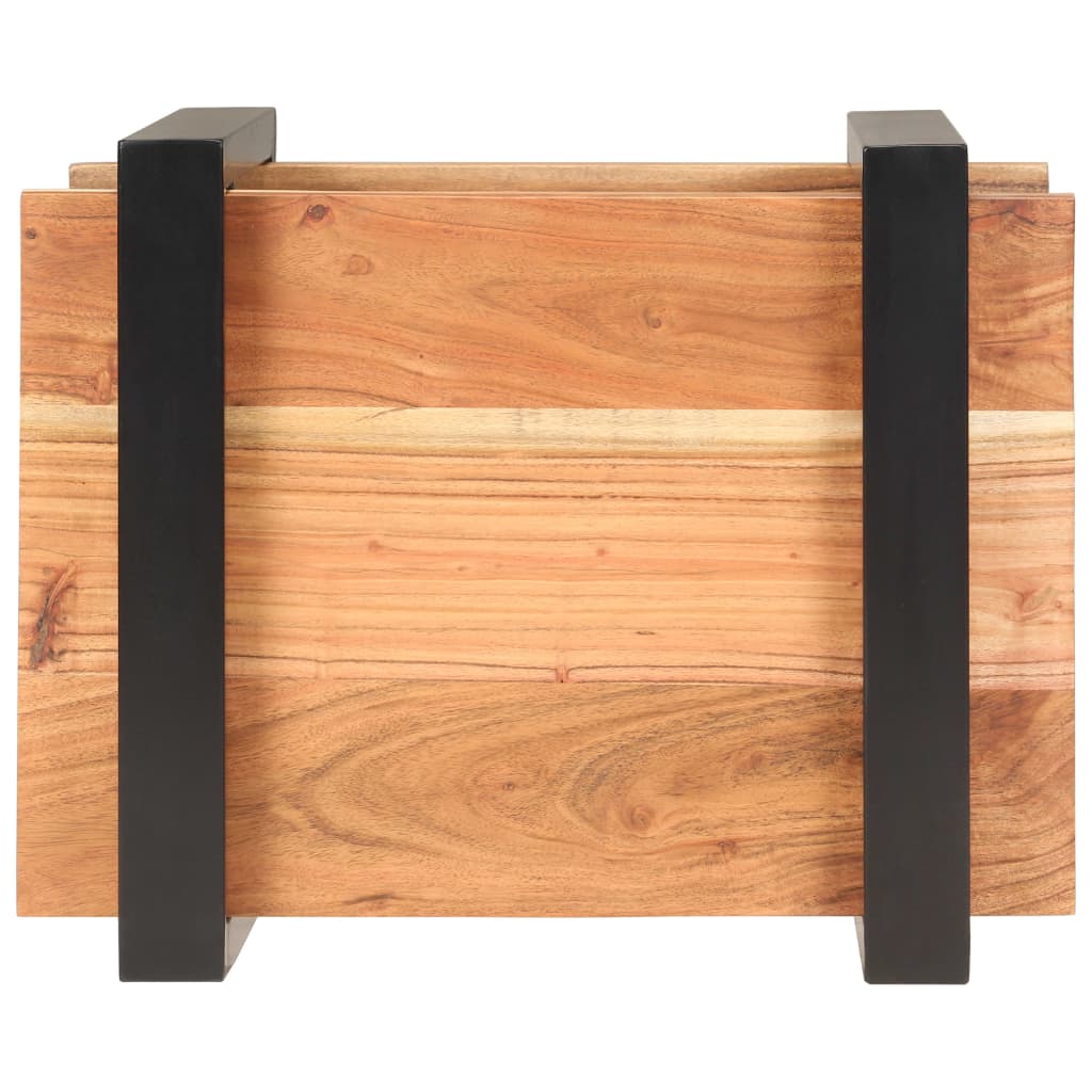 vidaXL Bedside Cabinet 50x40x40 cm Solid Acacia Wood