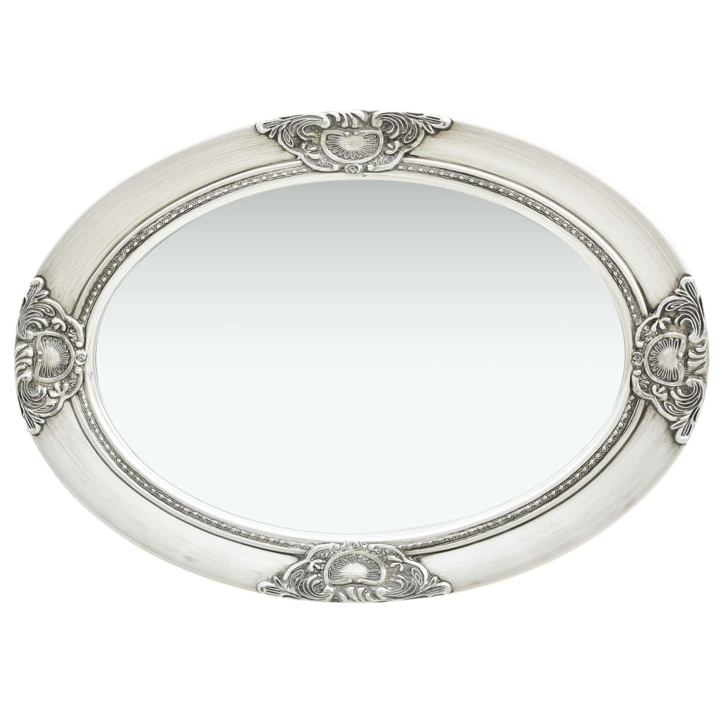 vidaXL Wall Mirror Baroque Style 50x70 cm Silver