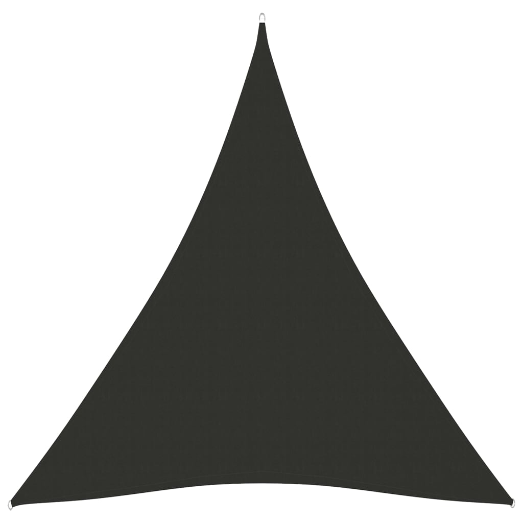 vidaXL Sunshade Sail Oxford Fabric Triangular 5x7x7 m Anthracite