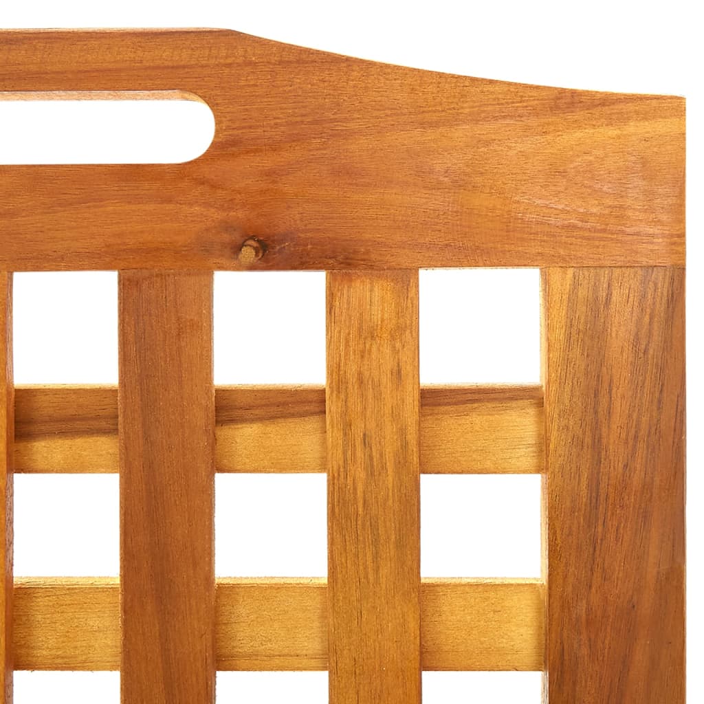 vidaXL 4-Panel Room Divider 161x2x170 cm Solid Acacia Wood