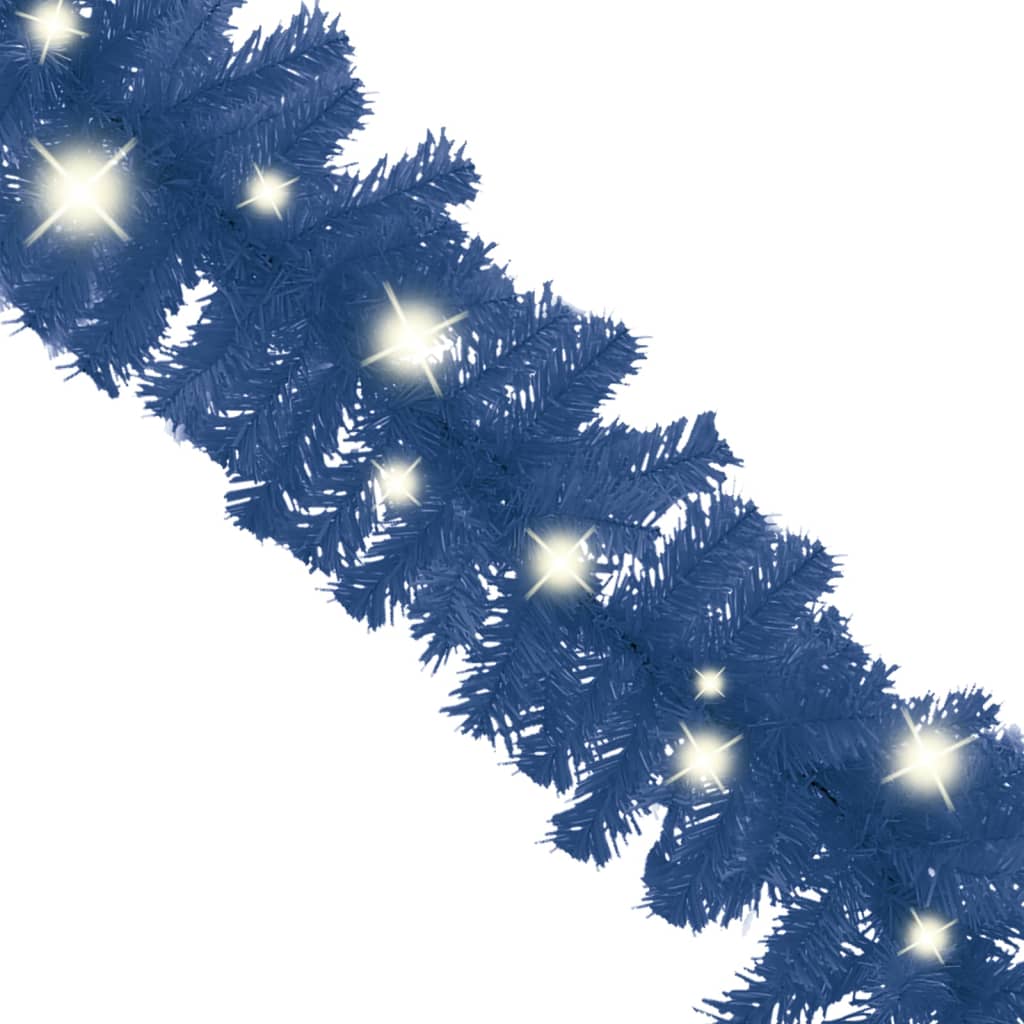 vidaXL Christmas Garland with LED Lights 10 m Blue