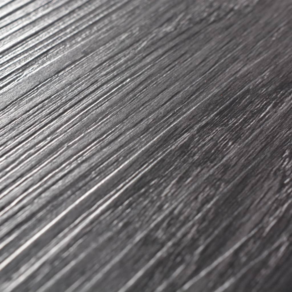 vidaXL Self-adhesive PVC Flooring Planks 5.02 m² 2 mm Black and White