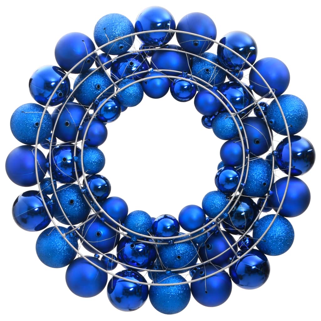 vidaXL Christmas Wreath Blue 45 cm Polystyrene