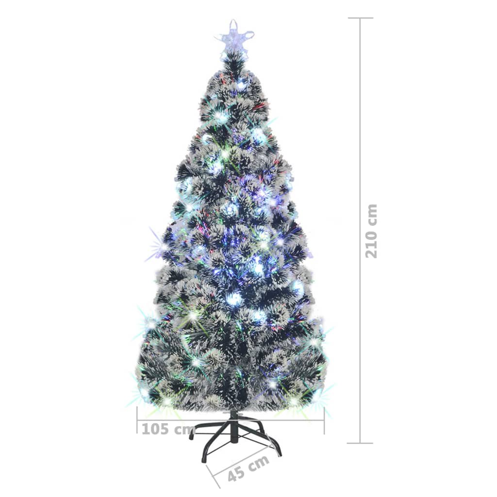 vidaXL Pre-lit Christmas Tree with Stand 210 cm 280 Branches