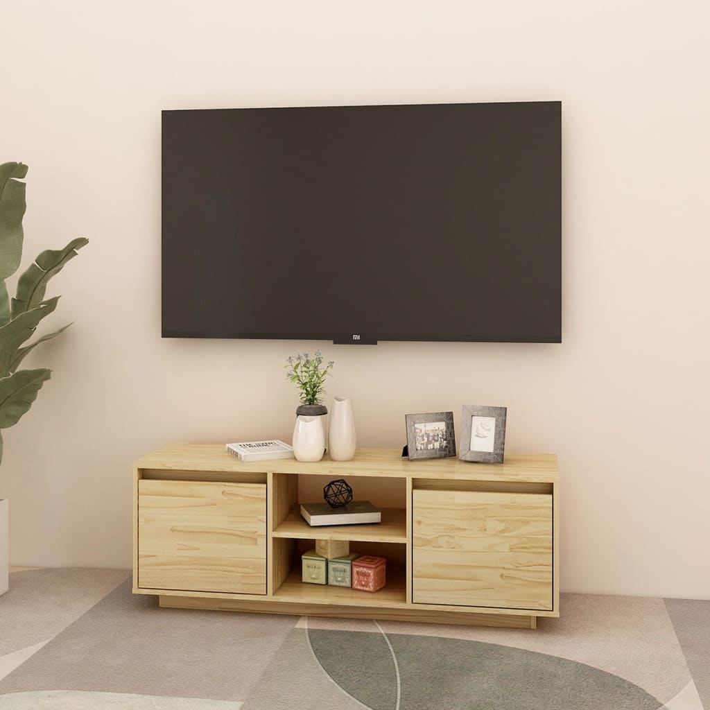 vidaXL TV Cabinet 110x30x40 cm Solid Pinewood
