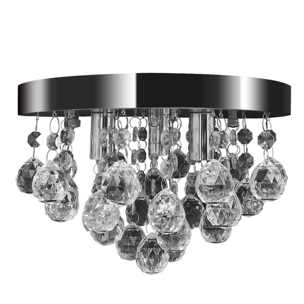 Pendant Ceiling Lamp Crystal Design Chandelier Chrome