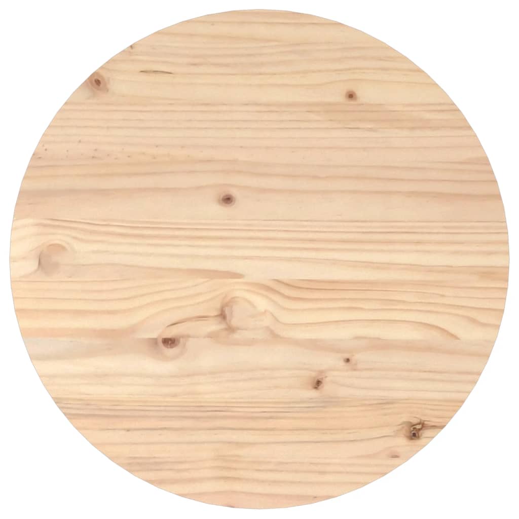 vidaXL Coffee Table Ø 55x45 cm Solid Wood Pine