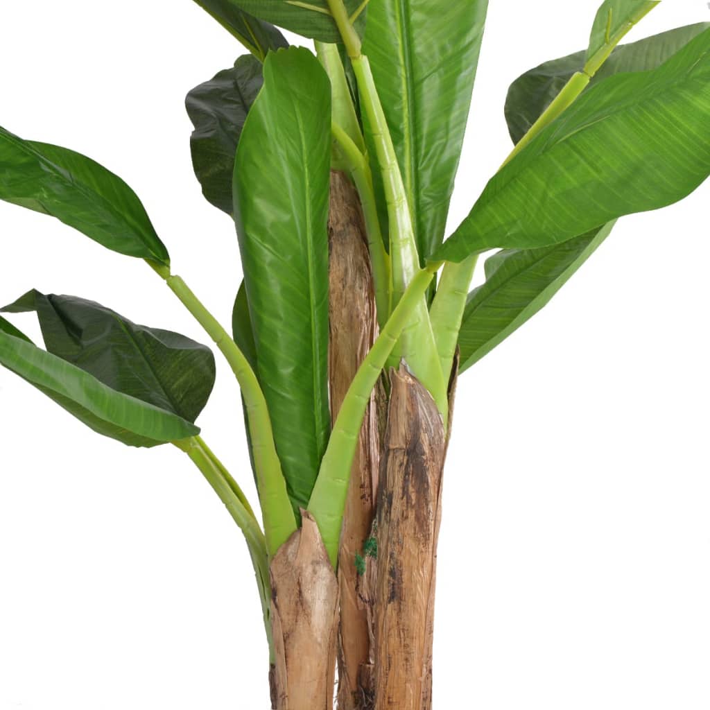 vidaXL Artificial Banana Tree Plant with Pot 175 cm Green