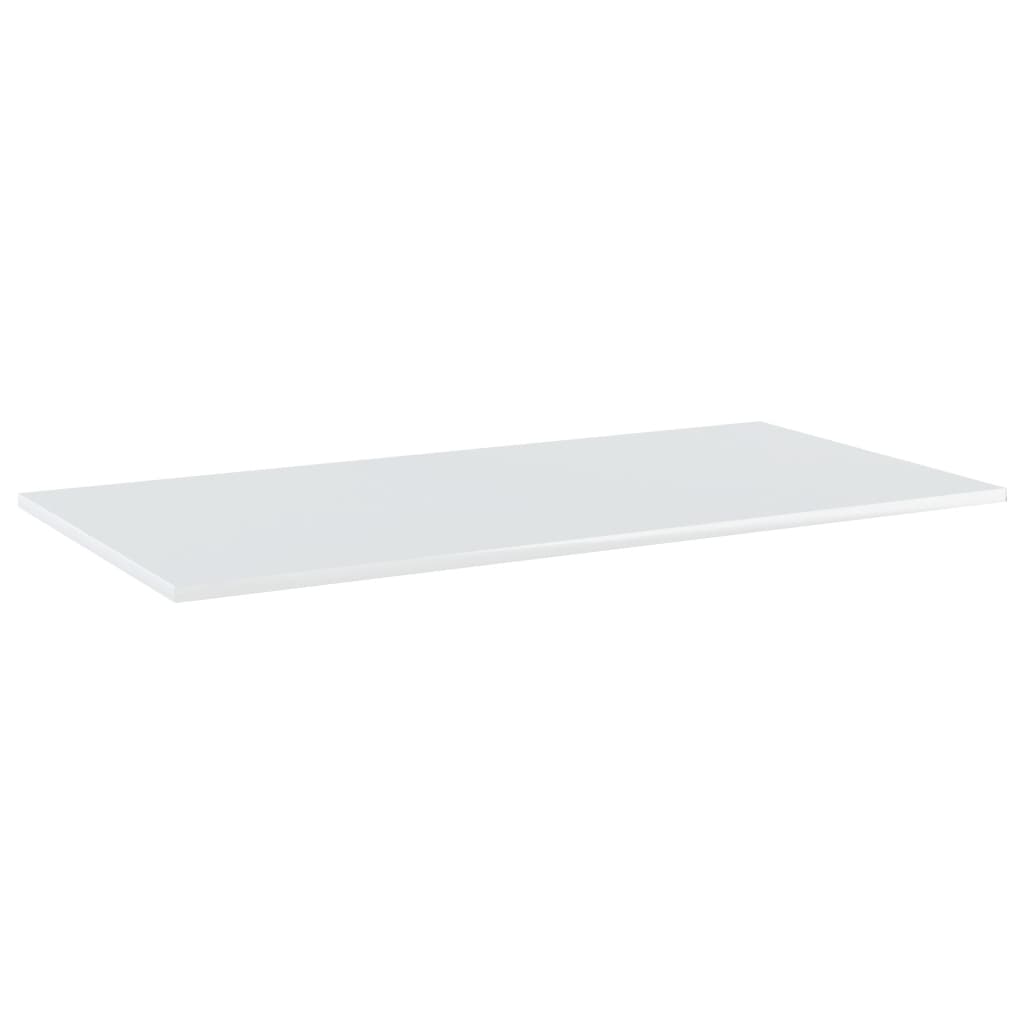 vidaXL Bookshelf Boards 8 pcs High Gloss White 80x20x1.5 cm Engineered Wood