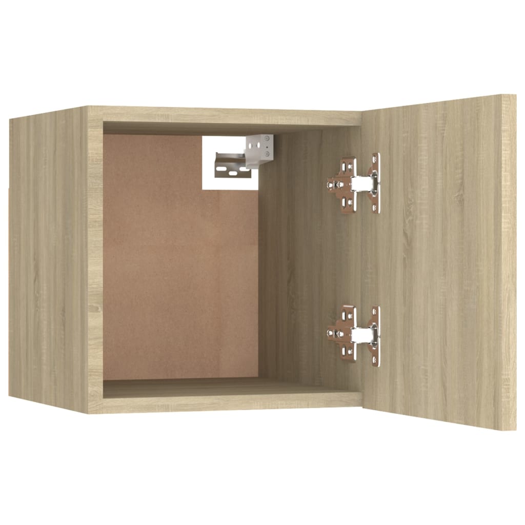 vidaXL Wall Mounted TV Cabinets 4 pcs Sonoma Oak 30.5x30x30 cm
