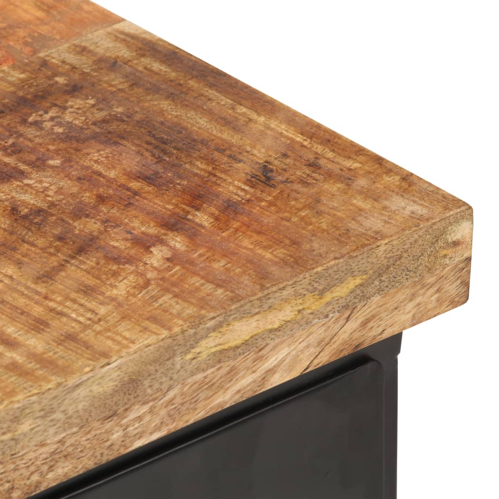 vidaXL Bedside Cabinet 40x30x52 cm Rough Mango Wood