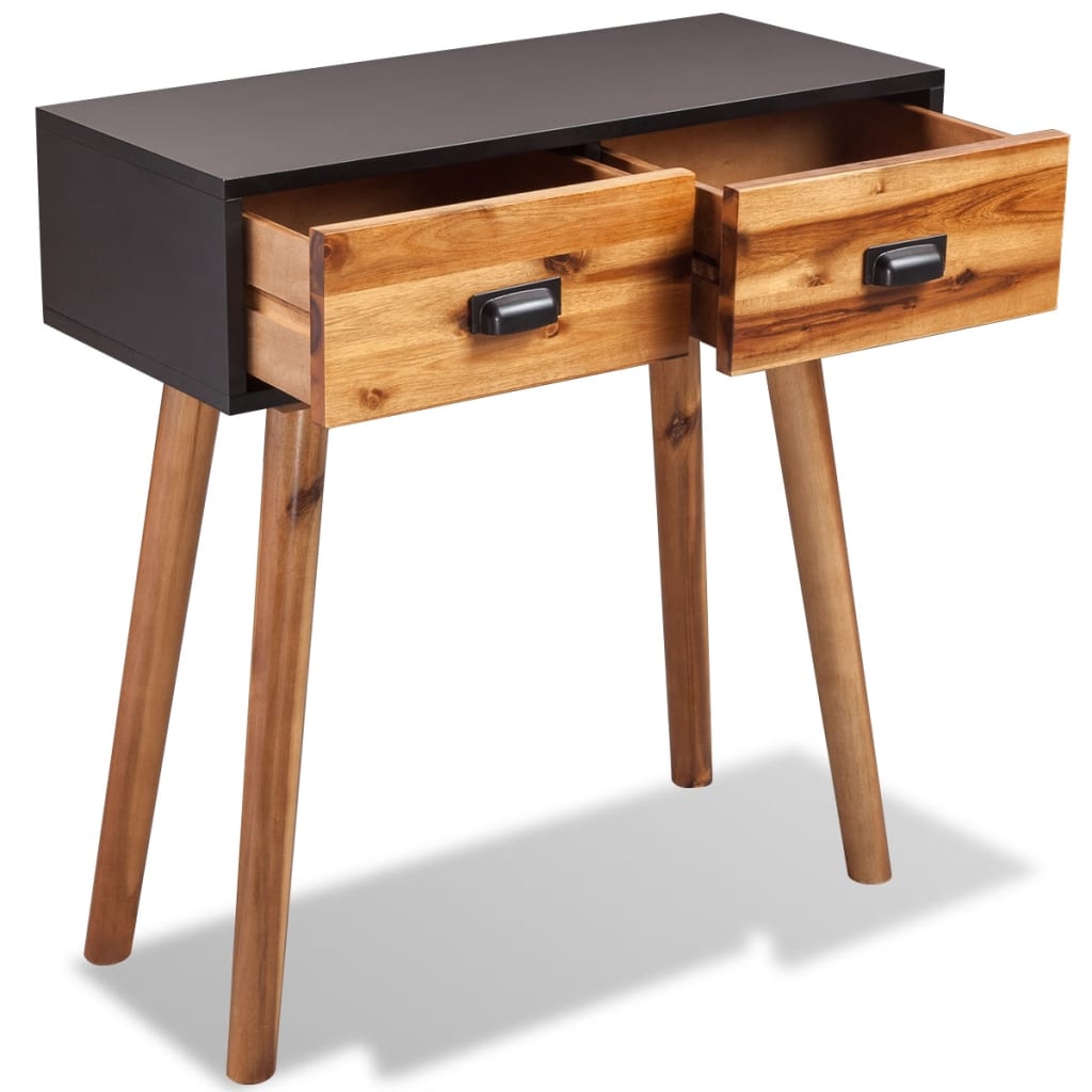 vidaXL Solid Acacia Wood Console Table 70x30x75 cm