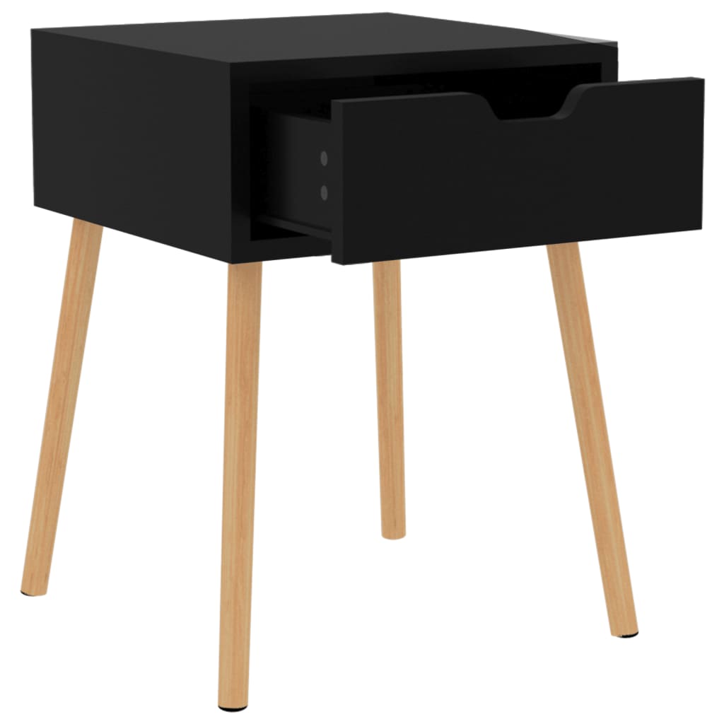 vidaXL Bedside Cabinets 2 pcs Black 40x40x56 cm Engineered Wood