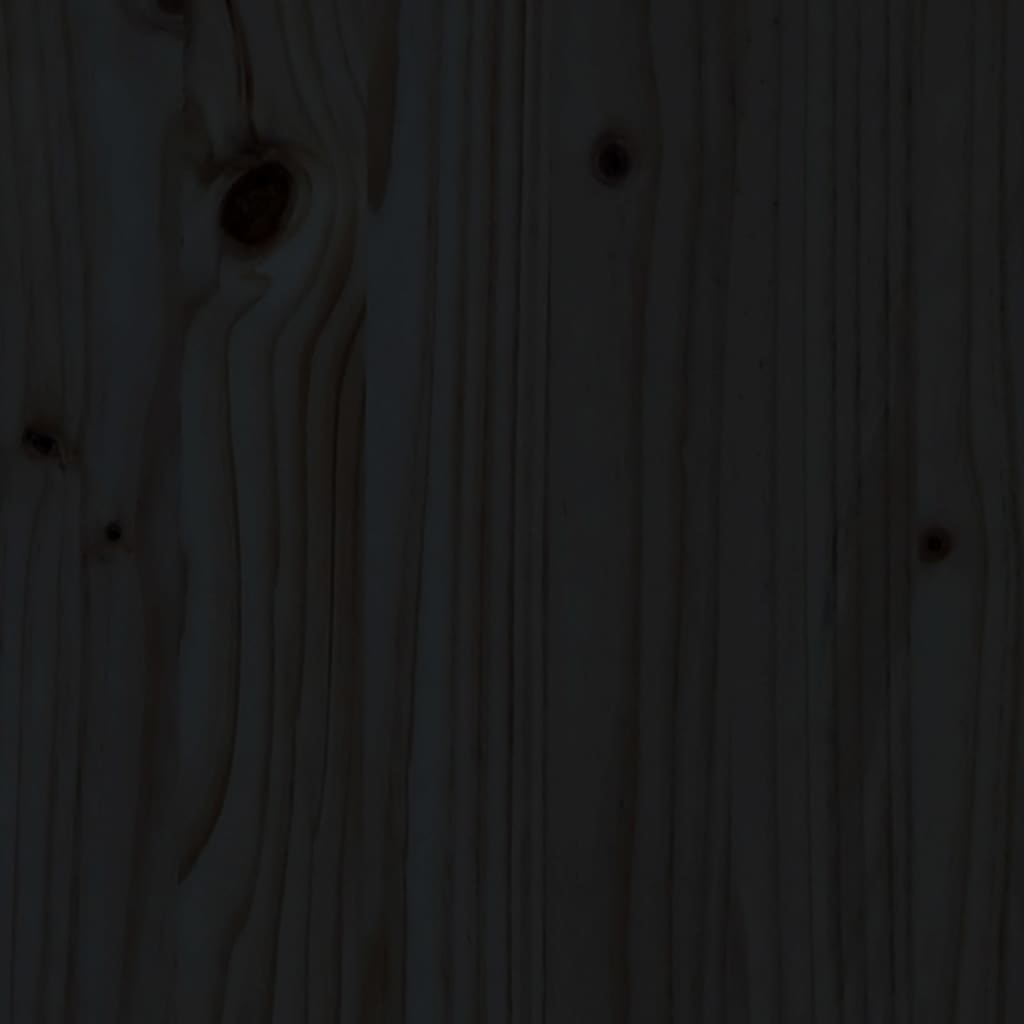 vidaXL Parasol Base Cover Black Solid Wood Pine