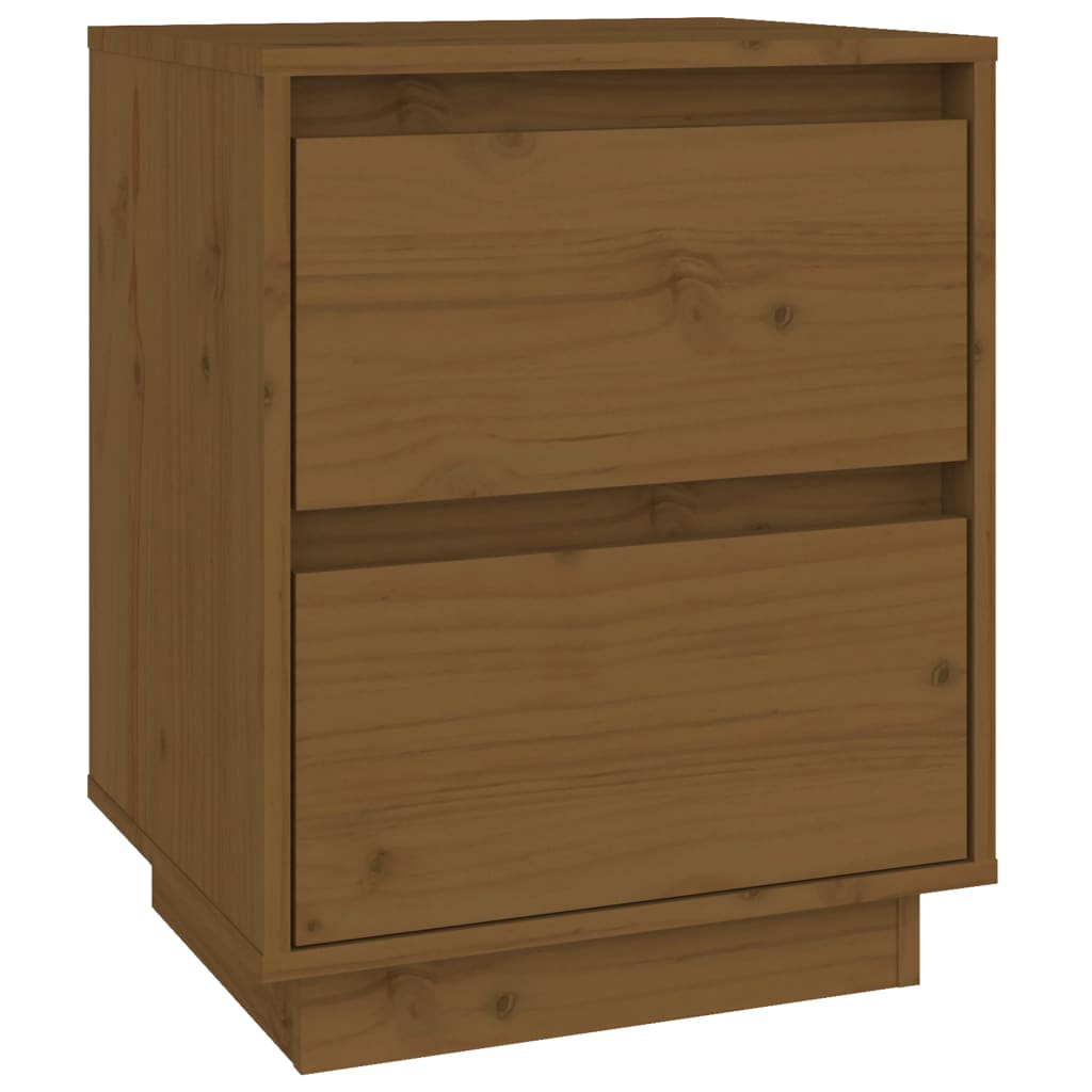 vidaXL Bedside Cabinets 2 pcs Honey Brown 40x35x50 cm Solid Wood Pine