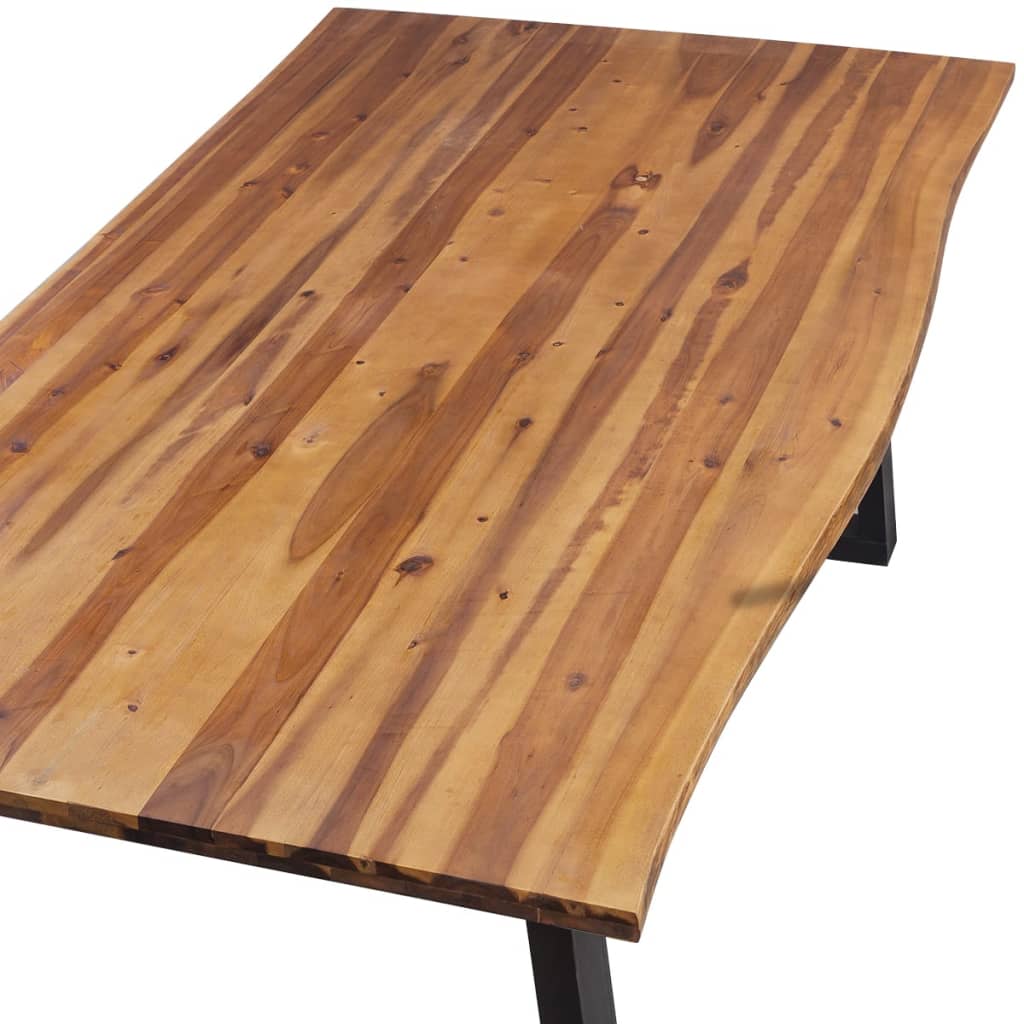 vidaXL Dining Table Solid Acacia Wood 200x90 cm