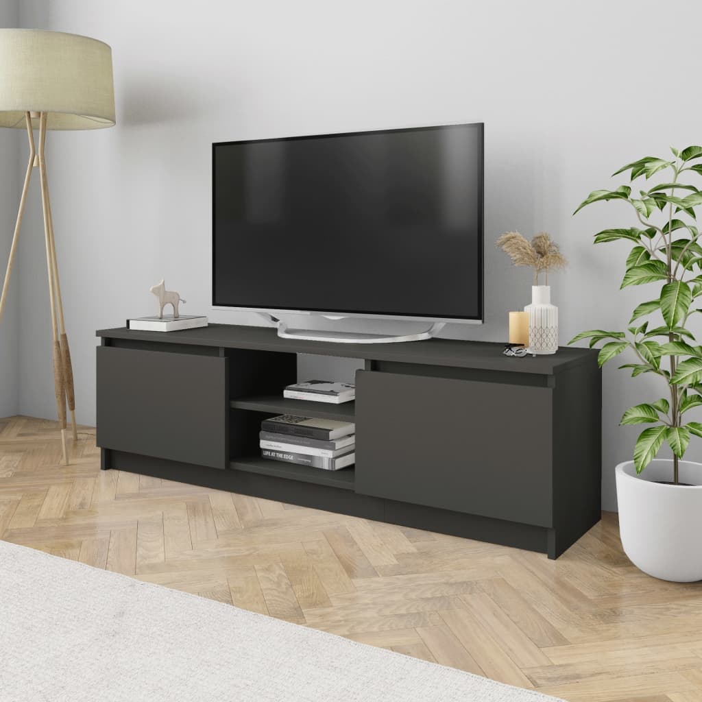 vidaXL TV Cabinet Grey 120x30x35.5 cm Engineered Wood