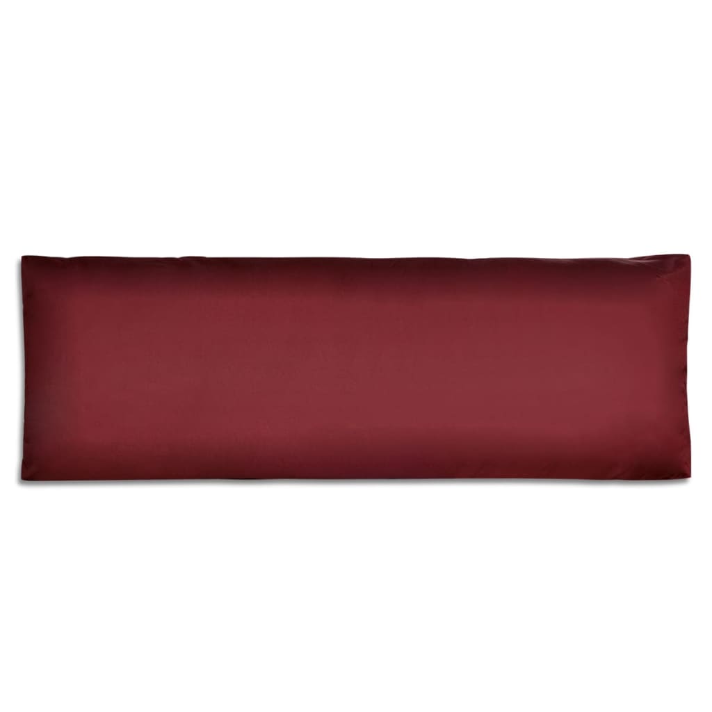 vidaXL Upholstered Back Cushion Wine Red 120 x 40 x 10 cm