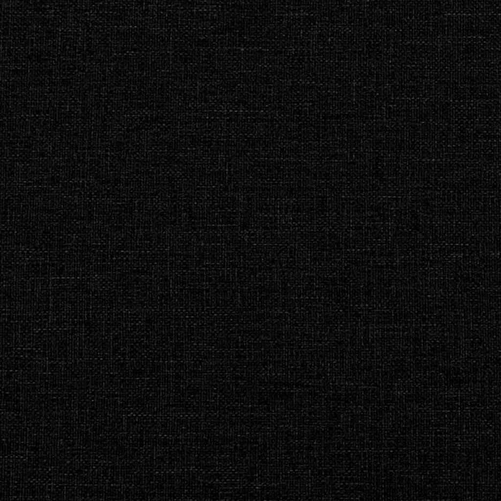 vidaXL 3 Piece Sofa Set with Pillows Black Fabric