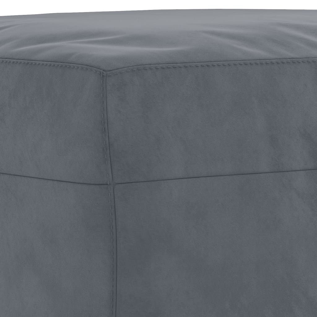 vidaXL 3 Piece Sofa Set Dark Grey Velvet