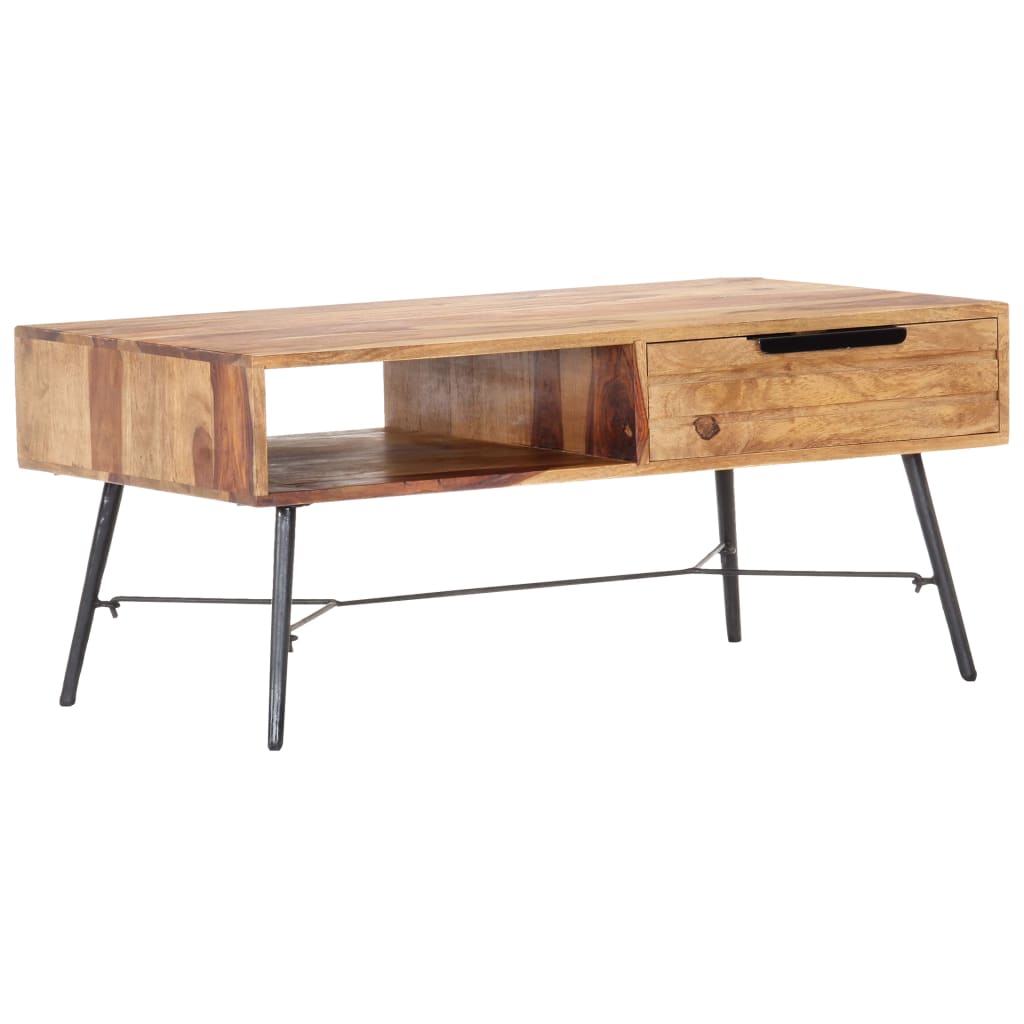 vidaXL Coffee Table 88x55x40 cm Solid Sheesham Wood