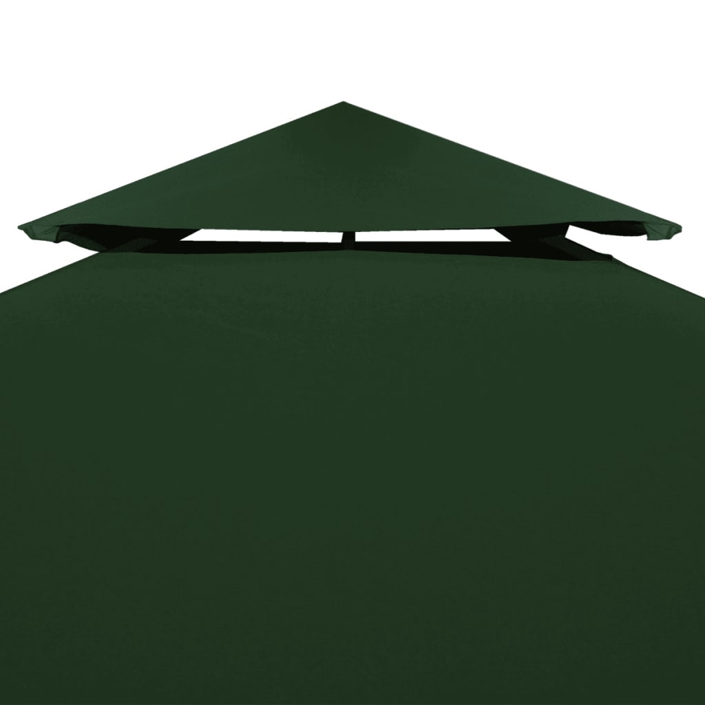 vidaXL Gazebo Cover Canopy Replacement 310 g / m² Green 3 x 4 m