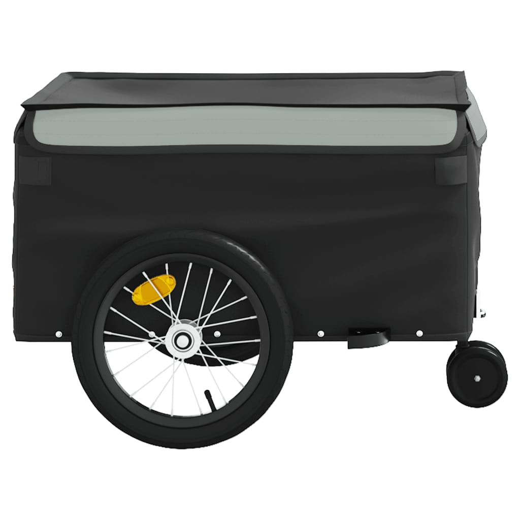 vidaXL Bike Trailer Black and Grey 45 kg Iron