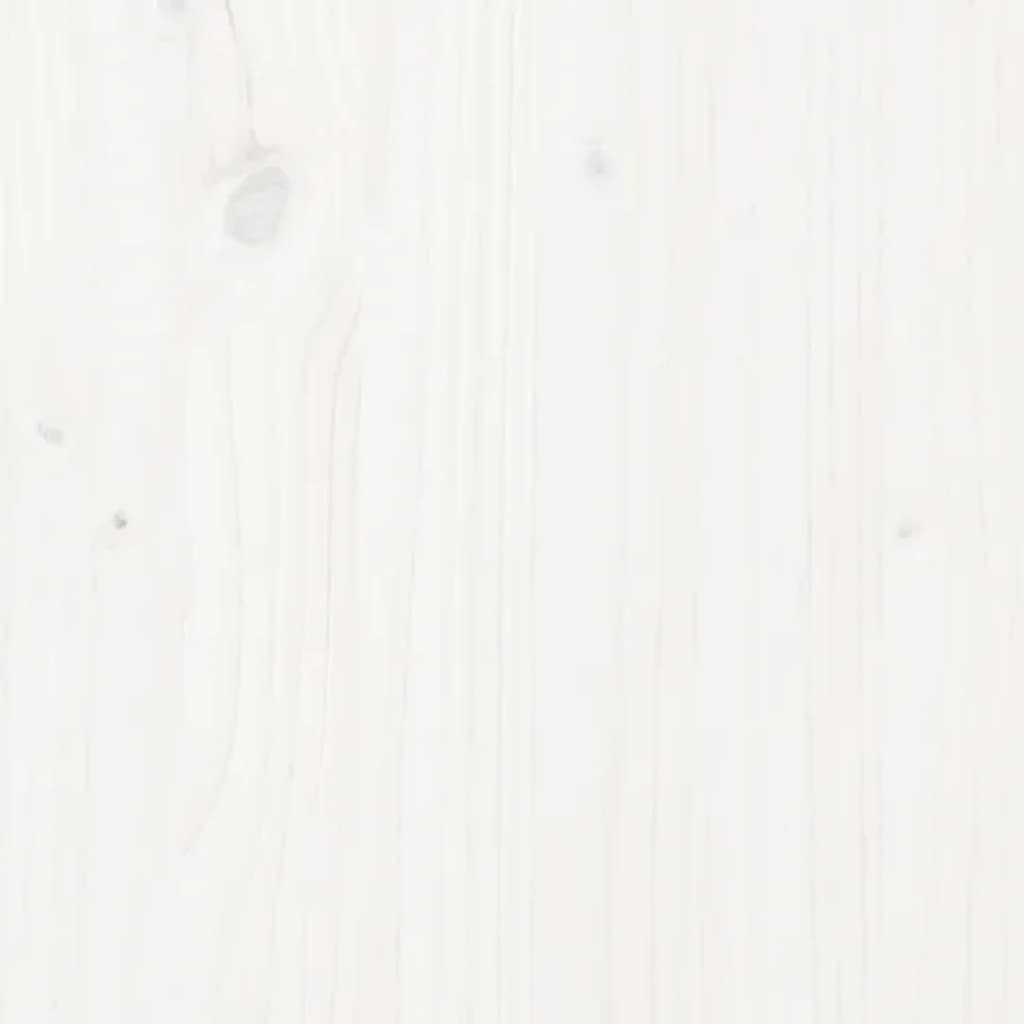 vidaXL Wall Cabinet White 80x30x35 cm Solid Wood Pine