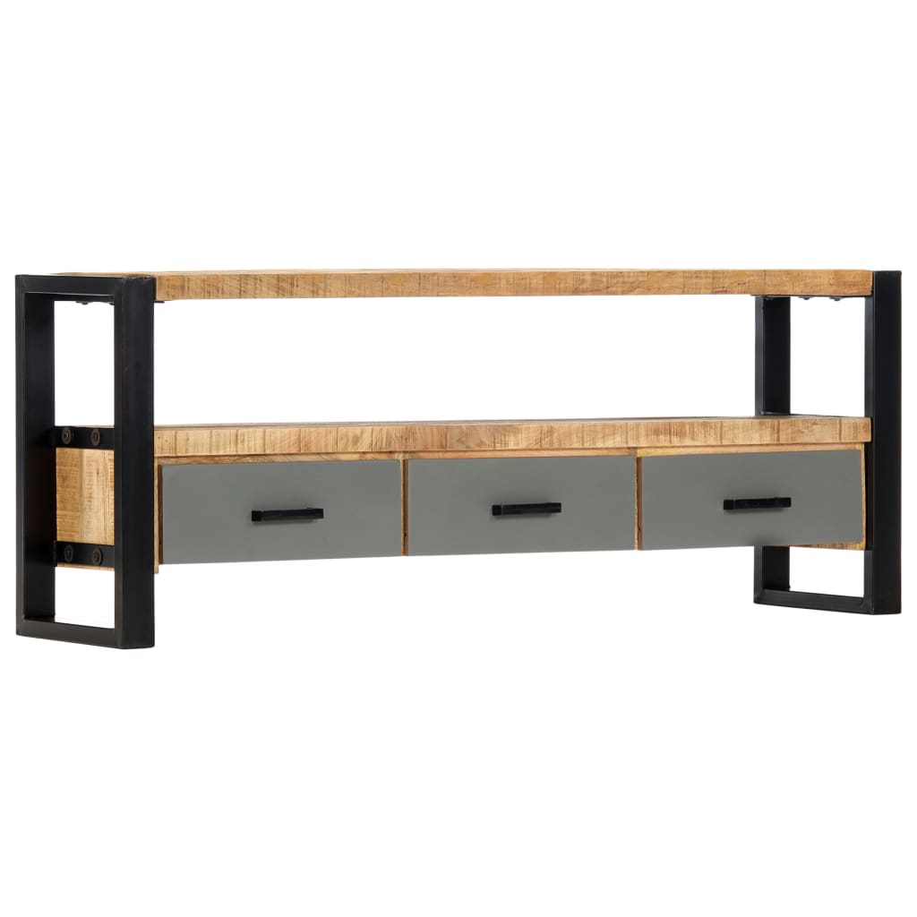vidaXL TV Cabinet 130x30x50 cm Solid Mango Wood