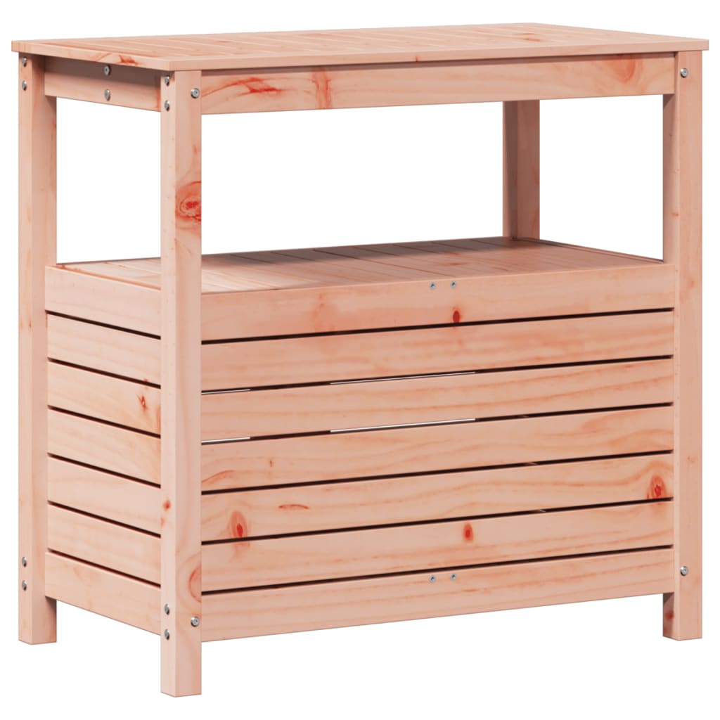 vidaXL Potting Table with Shelves 82.5x45x81 cm Solid Wood Douglas