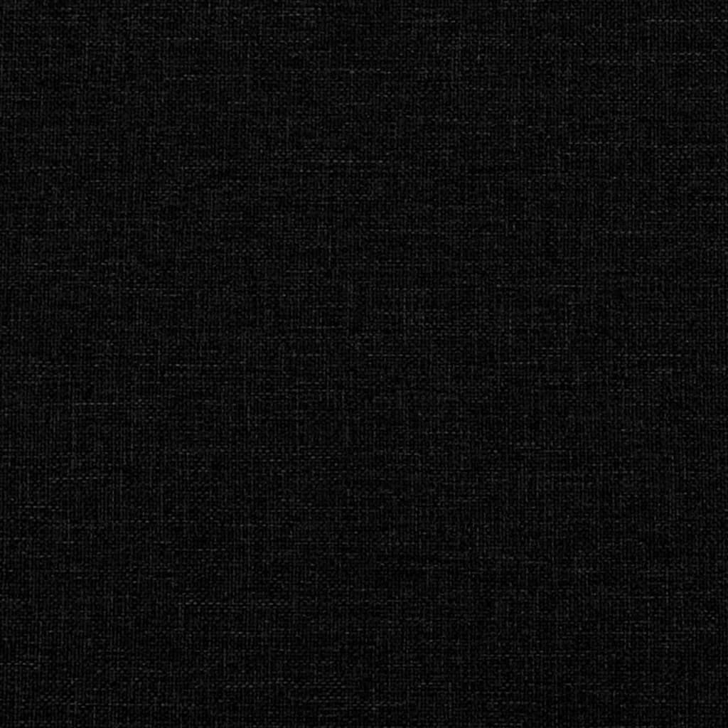 vidaXL Bed Frame with Headboard Black 90x190 cm Fabric