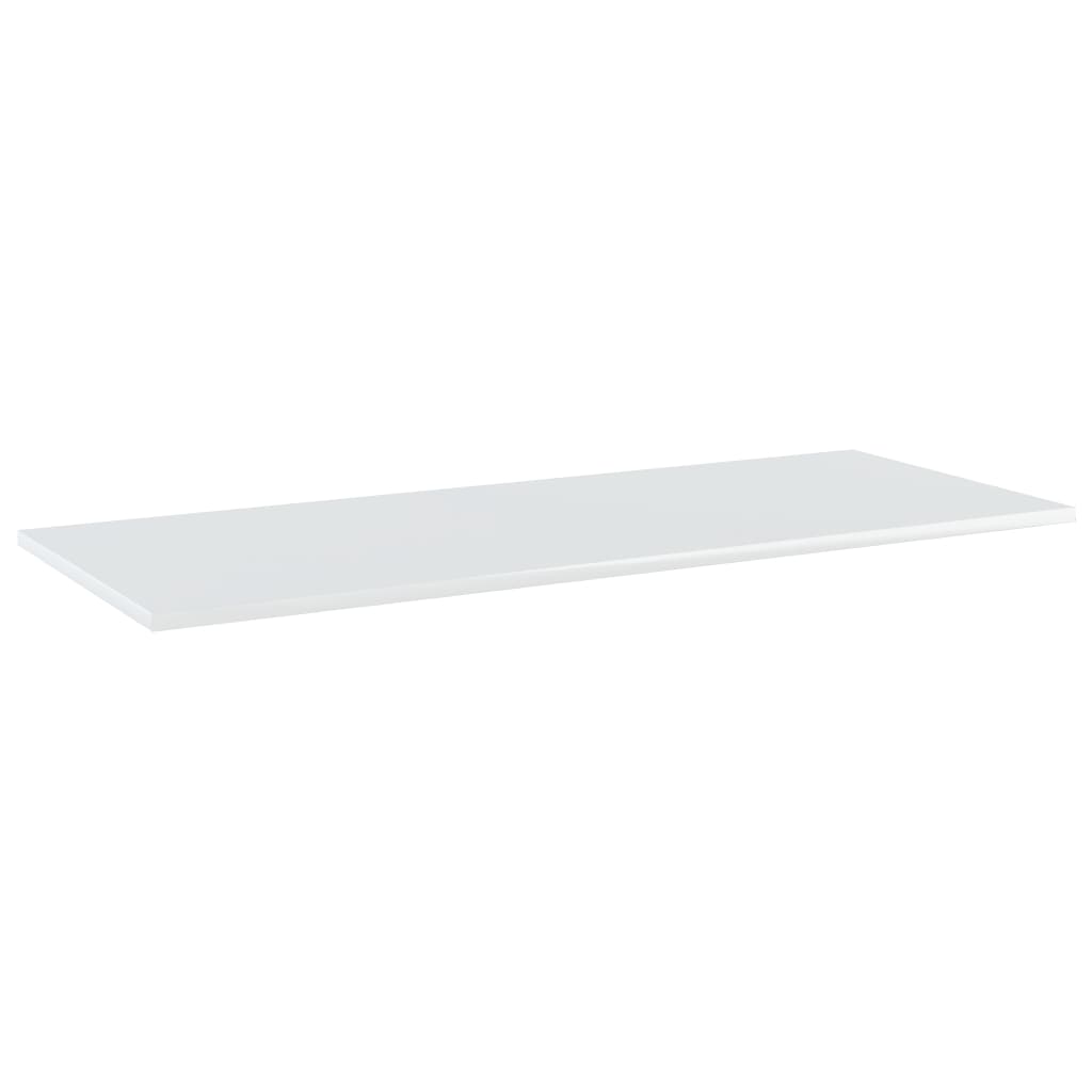 vidaXL Bookshelf Boards 4 pcs High Gloss White 100x40x1.5 cm Engineered Wood