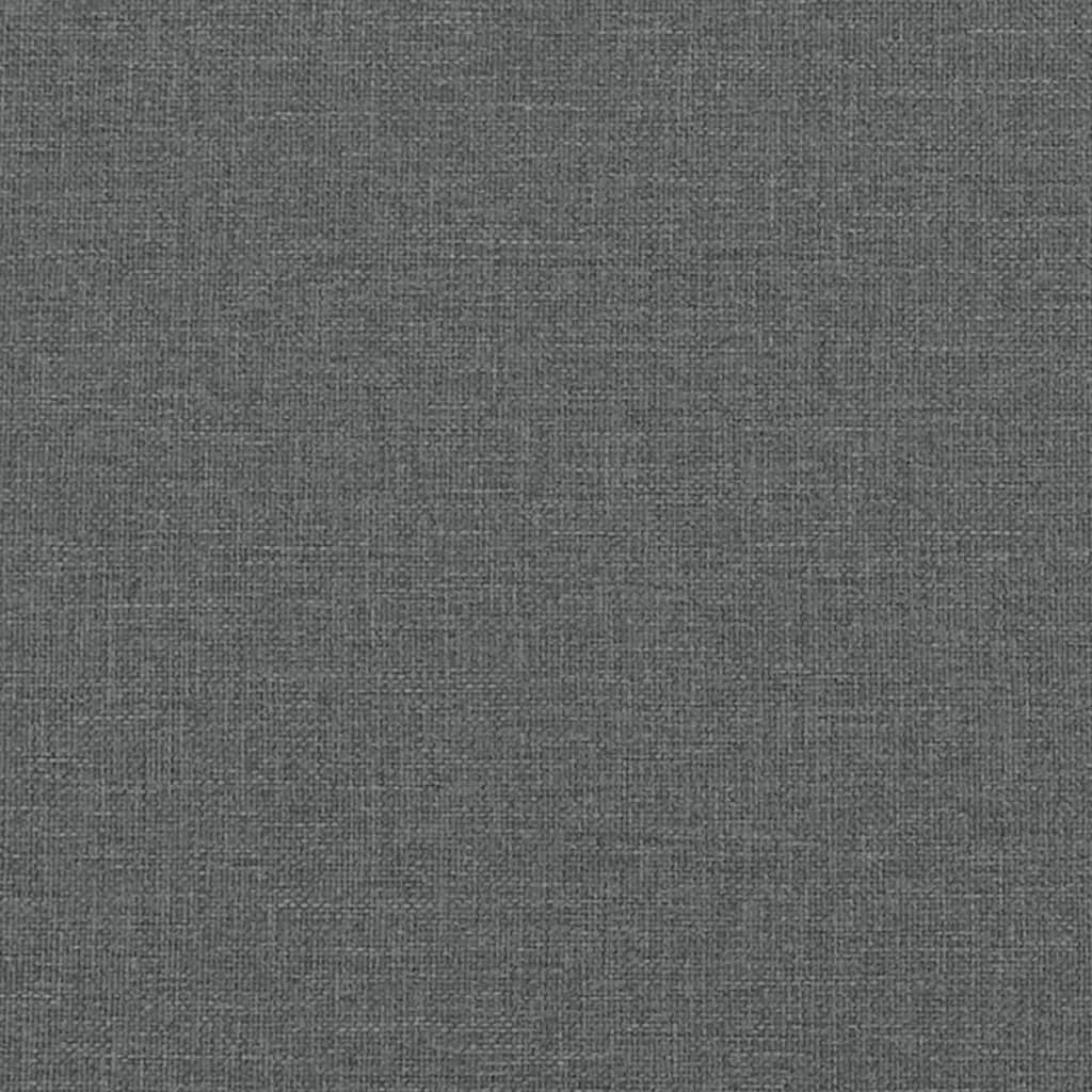 vidaXL Bed Frame with Headboard Dark Grey 137x190 cm Fabric