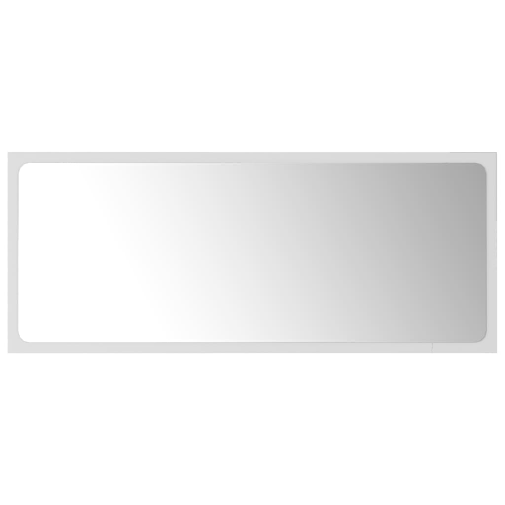 vidaXL Bathroom Mirror White 90x1.5x37 cm Engineered Wood